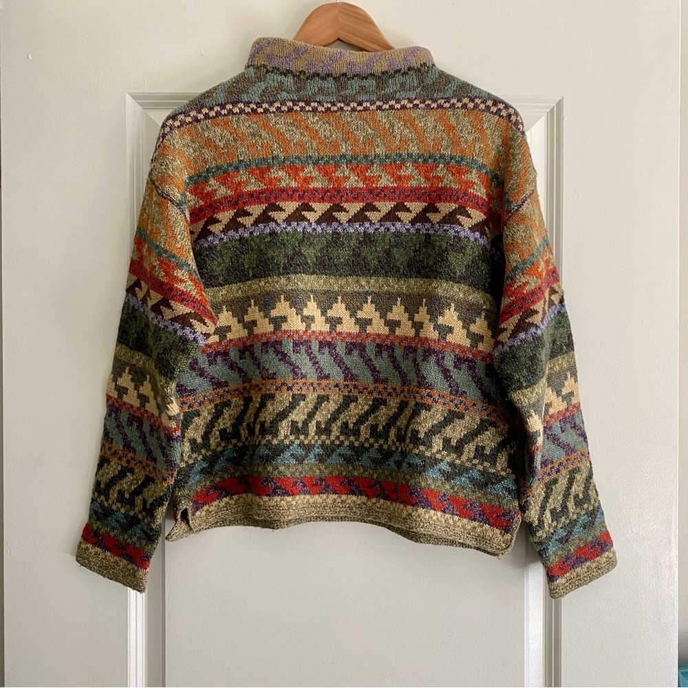Vintage Silk Blend Ski Lodge Sweater